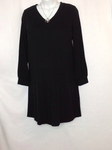 Size Medium ISABEL Black Solid Dress