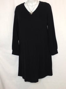 Size Medium ISABEL Black Solid Dress