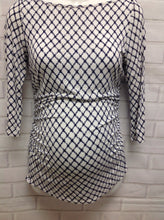 Size MAT MEDIUM Market & Spruce BLUE & WHITE Diamonds Top