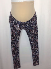 Size Medium Motherhood Blue & Pink Floral Leggings