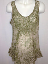 Size Medium Motherhood Green & Beige Dress