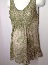 Size Medium Motherhood Green & Beige Dress