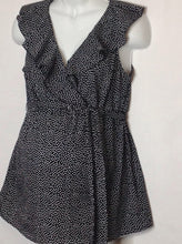 Size Medium Oh Baby BLACK & WHITE Dots Top