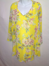 Size Medium PINK BLUSH Yellow Print Floral Dress