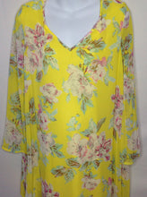 Size Medium PINK BLUSH Yellow Print Floral Dress