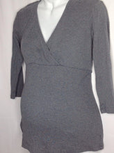 Size Medium Two Hearts Gray Solid Top