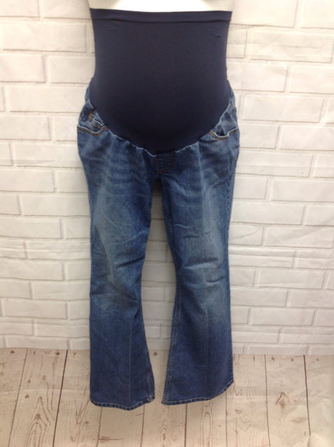 Size PL Motherhood Denim Denim Solid Jeans