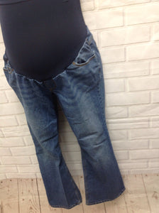 Size PL Motherhood Denim Denim Solid Jeans