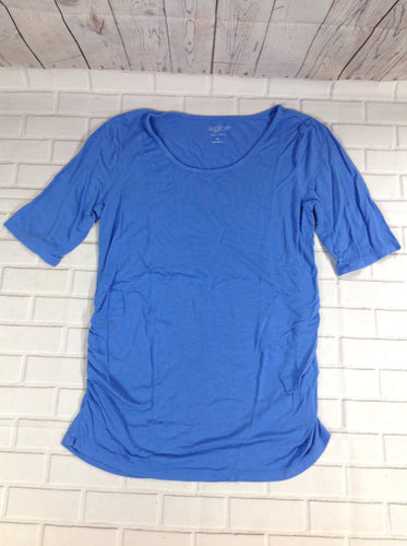 Size Small A GLOW Blue Solid Top