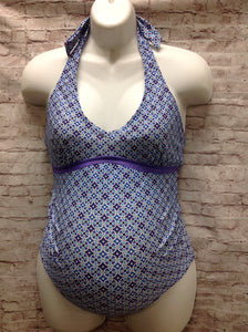 Size Small JOJO MAMAN BE'BE Blue Print DESIGNS Swimwear