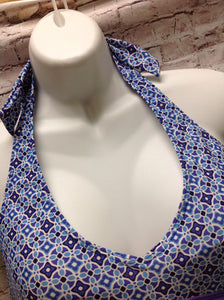 Size Small JOJO MAMAN BE'BE Blue Print DESIGNS Swimwear