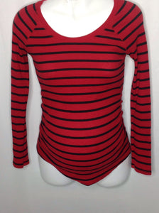 Size Small Mother & Child Red & Black Stripe Top