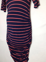 Size Small Motherhood Blue & Coral Stripe Dress