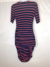 Size Small Motherhood Blue & Coral Stripe Dress