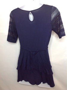 Size Small Motherhood Blue Lace Top