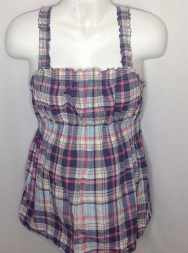 Size Small Motherhood Multi-Color Plaid Top