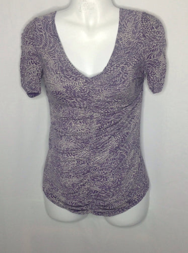 Size Small Motherhood Purple Print DESIGNS Top