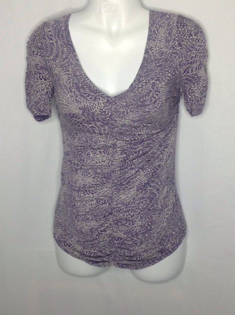 Size Small Motherhood Purple Print DESIGNS Top