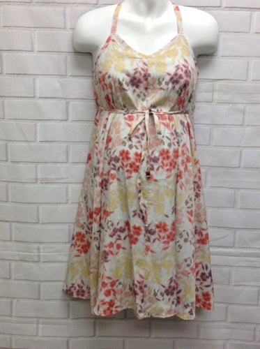 Size Small Motherhood White & Orange Dress