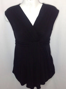 Size Small Oh Baby Black Solid Top