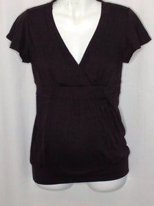 Size Small Oh Baby Brown Solid Top