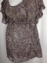 Size Small Oh Baby Purple Paisley Print Top