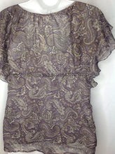 Size Small Oh Baby Purple Paisley Print Top