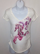 Size Small Old Navy White Print Floral Top
