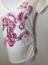 Size Small Old Navy White Print Floral Top