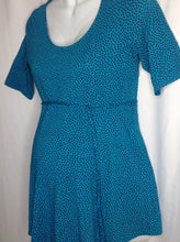 Size Small Petite Motherhood AQUA Polka Dot Top