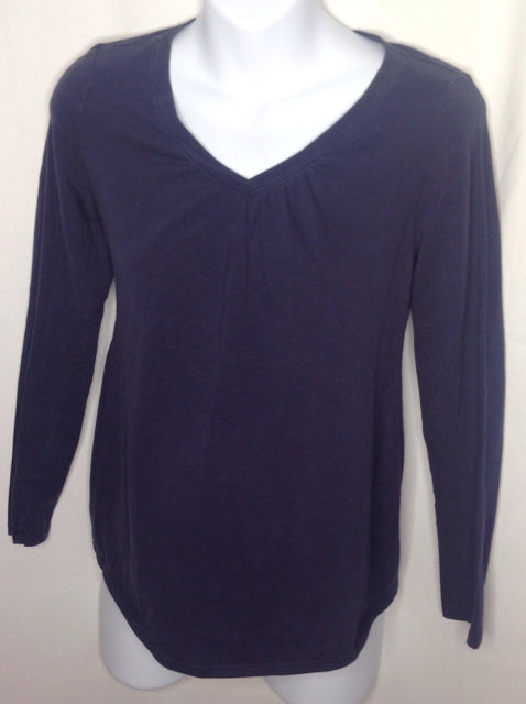 Size Small Petite Motherhood Navy Solid Top