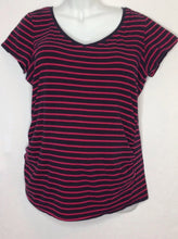 Size XL Bump Start Pink & Black Stripe Top