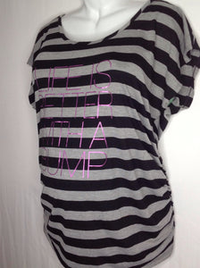 Size XL Motherhood BLACK & GRAY Stripe Top