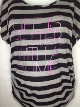 Size XL Motherhood BLACK & GRAY Stripe Top