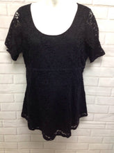 Size XL Motherhood Black Lace Top