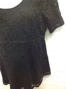 Size XL Motherhood Black Lace Top