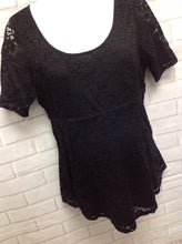 Size XL Motherhood Black Lace Top