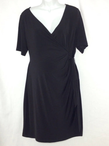Size XL Motherhood Black Solid Dress