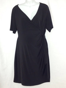 Size XL Motherhood Black Solid Dress