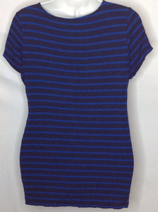 Size XL Motherhood Navy Print Stripe Top