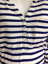 Size XL Motherhood White & Blue Stripe Top