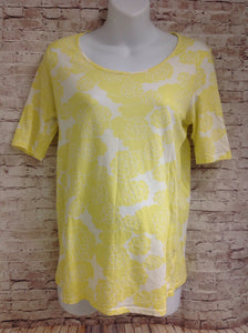 Size XL Motherhood Yellow & White Floral Top