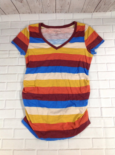 Size XS A GLOW Multi-Color Stripe Top