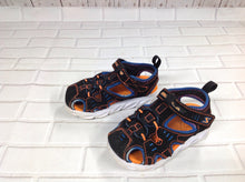 Skechers Black & Orange TODDLER BOY Sandals