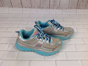 Skechers Silver & Blue Sneakers