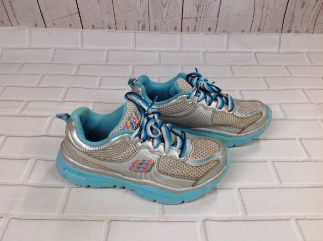 Skechers Silver & Blue Sneakers