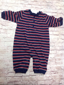 Small Steps Blue & Red One Piece