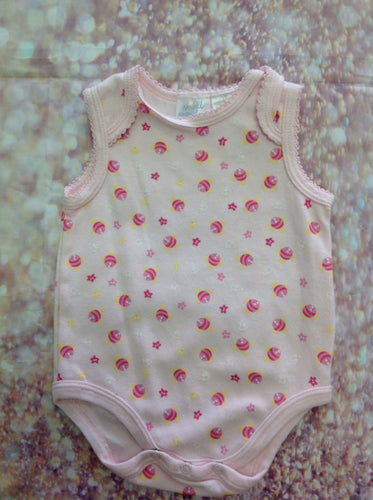 Small Wonders LIGHT PINK PRINT Top
