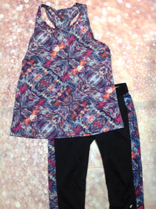 Soffe Black & Purple 2 pc Set