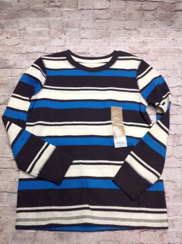 Sonoma BLUE & GRAY Stripe Top